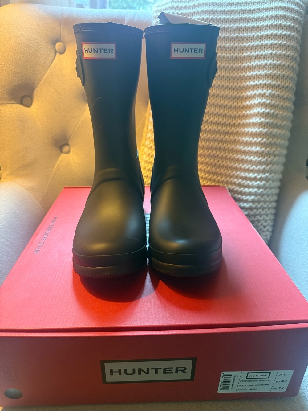 Hunter Matte Black Mid-Calf Rain Boots